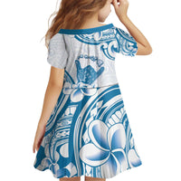 Aloha Hawaii Shaka Kid Short Sleeve Dress Hang Loose Blue Version - Polynesian Pride