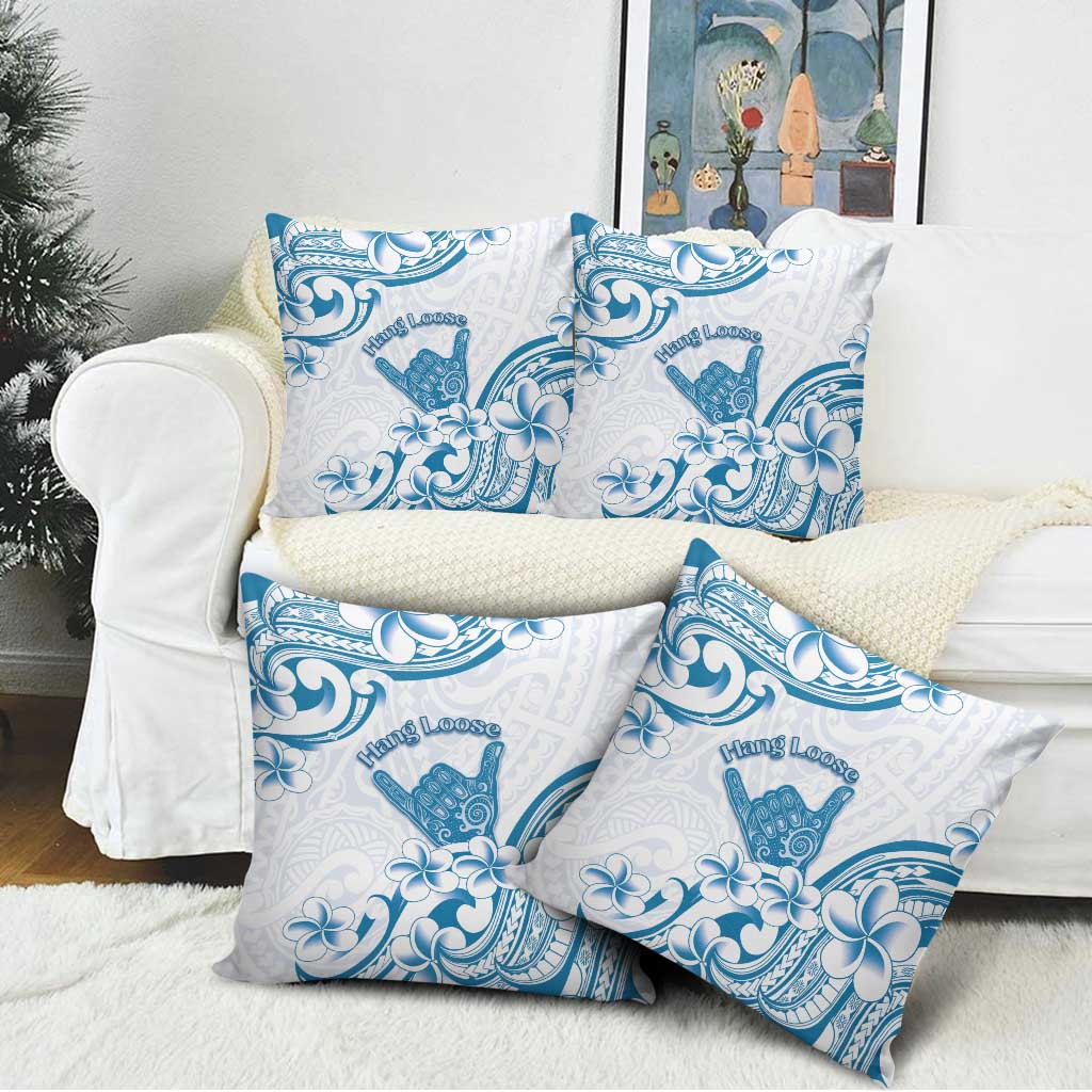 Aloha Hawaii Shaka Pillow Cover Hang Loose Blue Version - Polynesian Pride