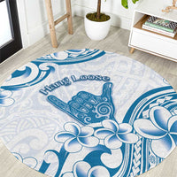 Aloha Hawaii Shaka Round Carpet Hang Loose Blue Version - Polynesian Pride