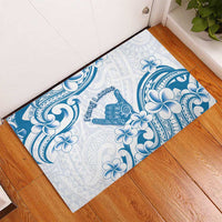 Aloha Hawaii Shaka Rubber Doormat Hang Loose Blue Version - Polynesian Pride