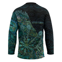 Personalised New Zealand Dart Hockey Jersey Maori Fern With Paua Shell - Polynesian Pride