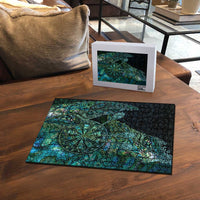 New Zealand Dart Puzzle Maori Fern With Paua Shell - Polynesian Pride