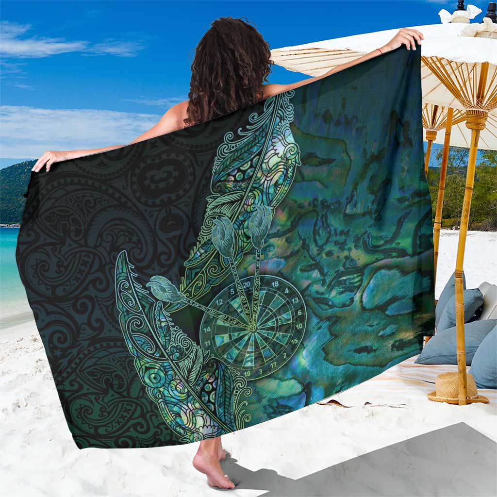 New Zealand Dart Sarong Maori Fern With Paua Shell - Polynesian Pride