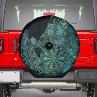 New Zealand Dart Spare Tire Cover Maori Fern With Paua Shell - Polynesian Pride