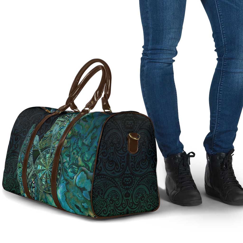 New Zealand Dart Travel Bag Maori Fern With Paua Shell - Polynesian Pride