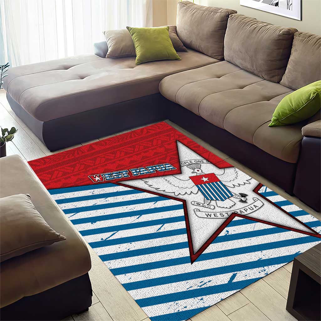 West Papua Morning Star Area Rug One People One Soul - Polynesian Pride