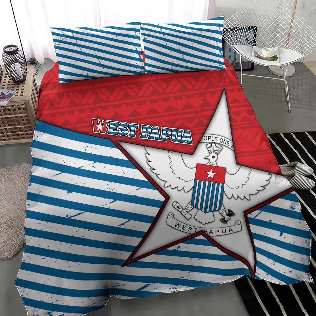 West Papua Morning Star Bedding Set One People One Soul - Polynesian Pride