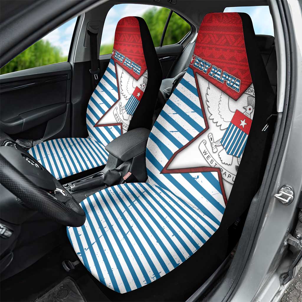 West Papua Morning Star Car Seat Cover One People One Soul - Polynesian Pride