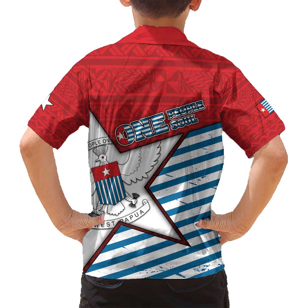 West Papua Morning Star Family Matching Puletasi and Hawaiian Shirt One People One Soul - Polynesian Pride