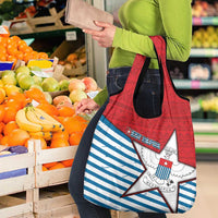 West Papua Morning Star Grocery Bag One People One Soul - Polynesian Pride