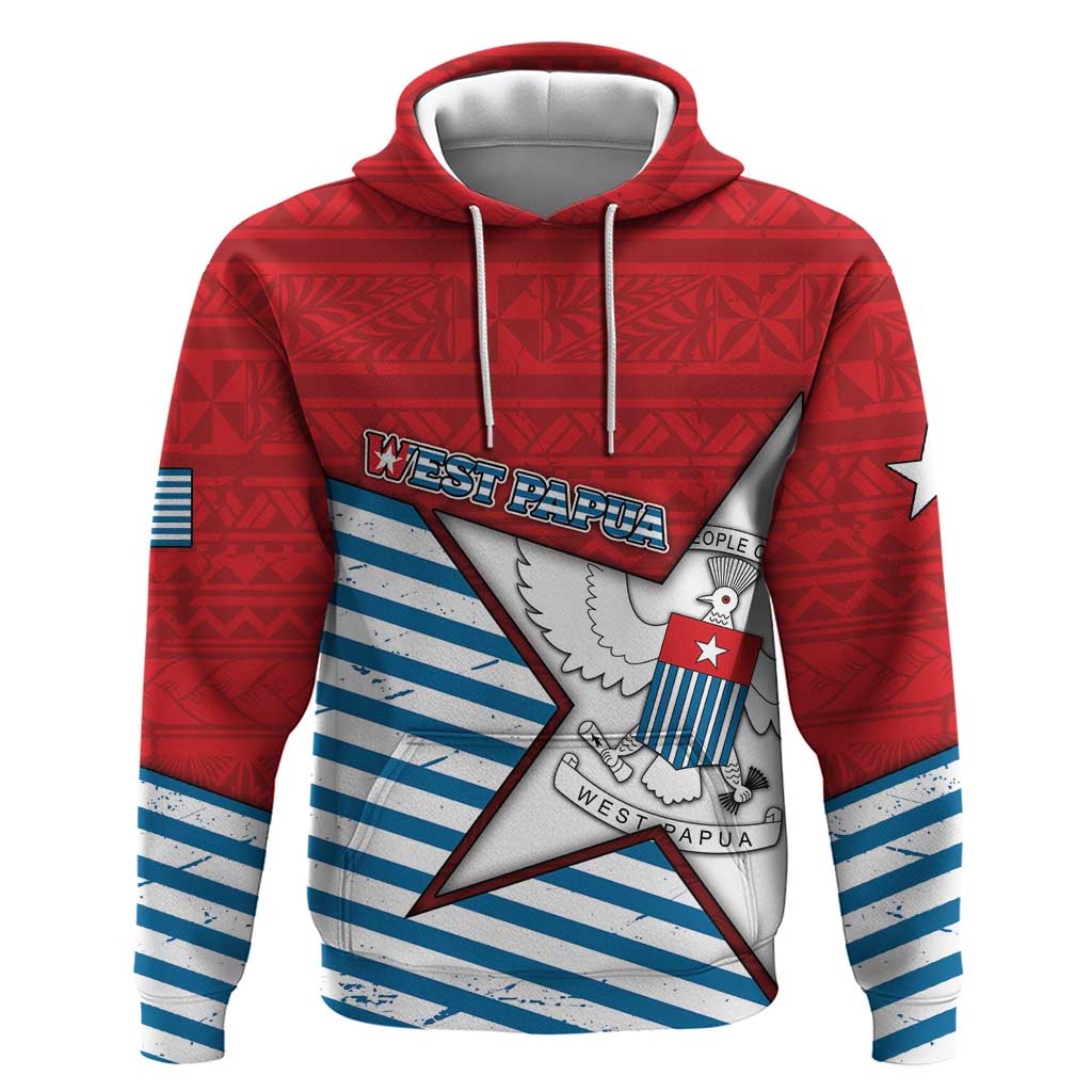 West Papua Morning Star Hoodie One People One Soul - Polynesian Pride