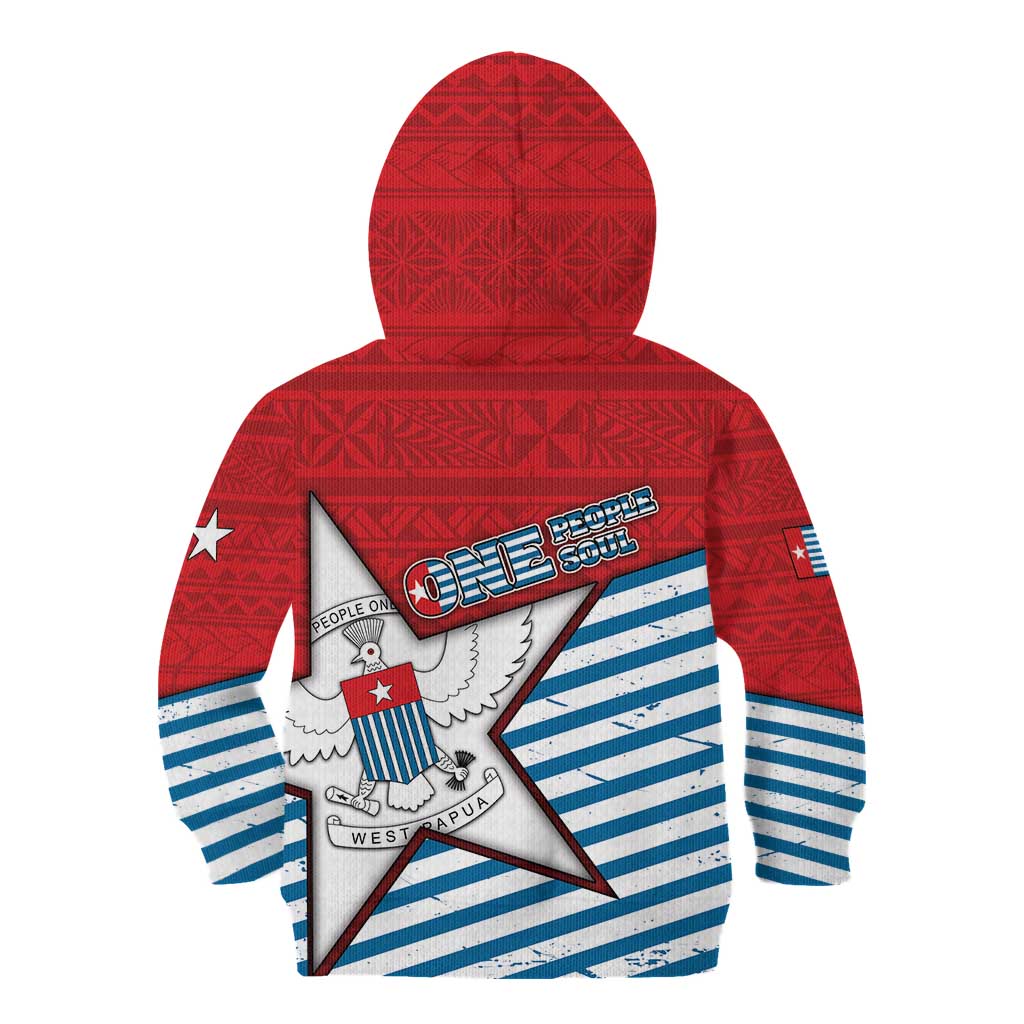 West Papua Morning Star Kid Hoodie One People One Soul DT05 - Polynesian Pride