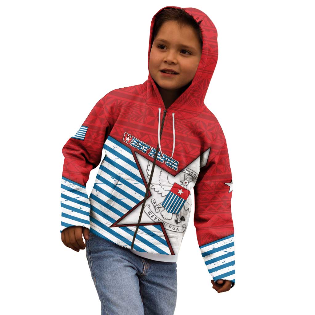 West Papua Morning Star Kid Hoodie One People One Soul DT05 - Polynesian Pride