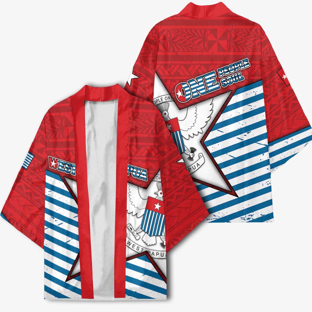 West Papua Morning Star Kimono One People One Soul - Polynesian Pride