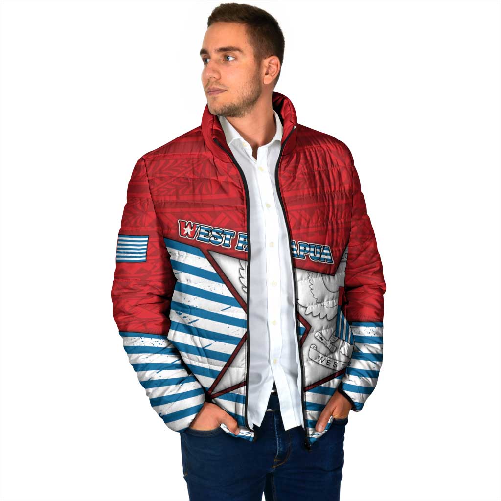 West Papua Morning Star Padded Jacket One People One Soul - Polynesian Pride