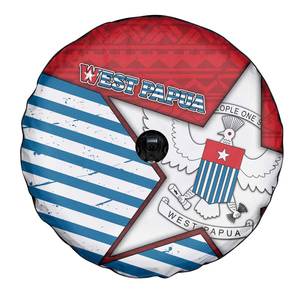 West Papua Morning Star Spare Tire Cover One People One Soul - Polynesian Pride