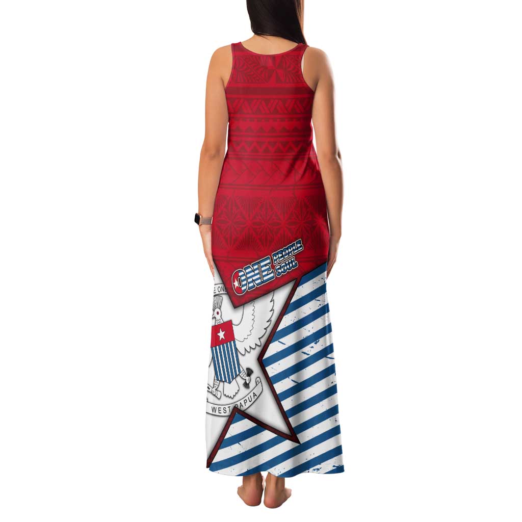 West Papua Morning Star Tank Maxi Dress One People One Soul - Polynesian Pride