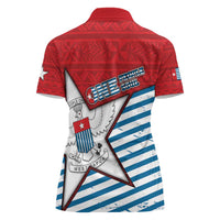 West Papua Morning Star Women Polo Shirt One People One Soul - Polynesian Pride
