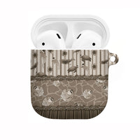 Hawaii Christmas In July AirPods Case Beige Mele Kalikimaka Sea Animals