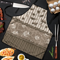 Hawaii Christmas In July Apron Beige Mele Kalikimaka Sea Animals DT05 Beige - Polynesian Pride