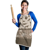 Hawaii Christmas In July Apron Beige Mele Kalikimaka Sea Animals DT05 - Polynesian Pride