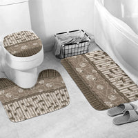 Hawaii Christmas In July Bathroom Set Beige Mele Kalikimaka Sea Animals DT05 Mat Set Only (3 pcs) One Size Beige - Polynesian Pride
