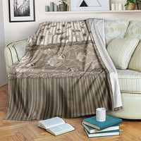 Hawaii Christmas In July Blanket Beige Mele Kalikimaka Sea Animals DT05 Beige - Polynesian Pride