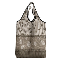 Hawaii Christmas In July Grocery Bag Beige Mele Kalikimaka Sea Animals