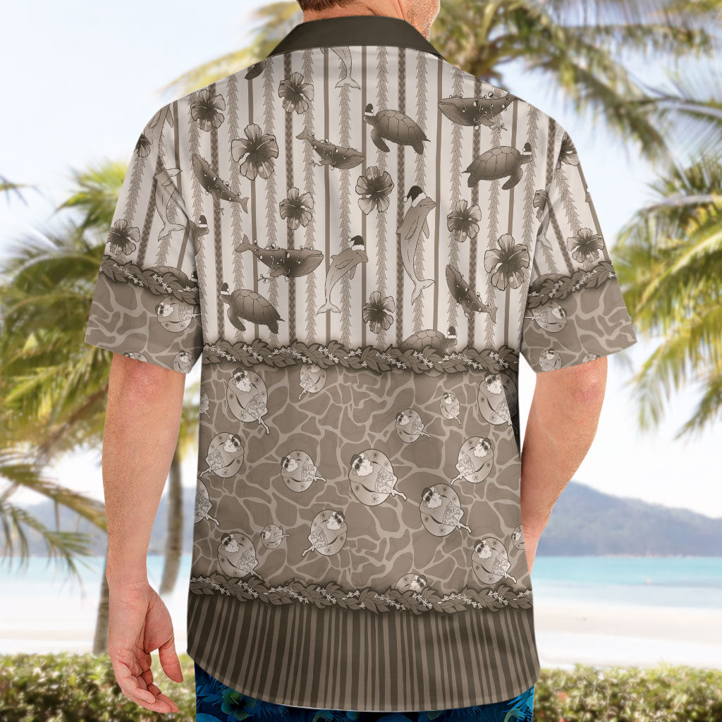 Hawaii Christmas In July Hawaiian Shirt Beige Mele Kalikimaka Sea Animals DT05 - Polynesian Pride