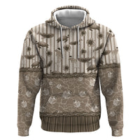 Hawaii Christmas In July Hoodie Beige Mele Kalikimaka Sea Animals DT05 Pullover Hoodie Beige - Polynesian Pride