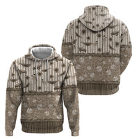 Hawaii Christmas In July Hoodie Beige Mele Kalikimaka Sea Animals DT05 - Polynesian Pride