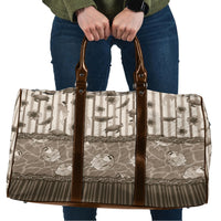 Hawaii Christmas In July Travel Bag Beige Mele Kalikimaka Sea Animals DT05 Beige - Polynesian Pride