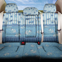 Hawaii Christmas In July Back Car Seat Cover Sky Blue Mele Kalikimaka Sea Animals DT05 One Size Blue - Polynesian Pride