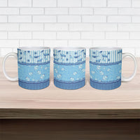 Hawaii Christmas In July Ceramic Mug Sky Blue Mele Kalikimaka Sea Animals DT05 - Polynesian Pride
