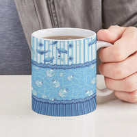 Hawaii Christmas In July Ceramic Mug Sky Blue Mele Kalikimaka Sea Animals DT05 - Polynesian Pride
