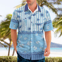 Hawaii Christmas In July Hawaiian Shirt Sky Blue Mele Kalikimaka Sea Animals DT05 - Polynesian Pride