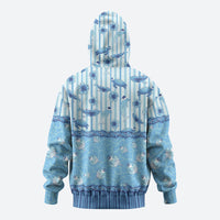 Hawaii Christmas In July Hoodie Sky Blue Mele Kalikimaka Sea Animals DT05 - Polynesian Pride