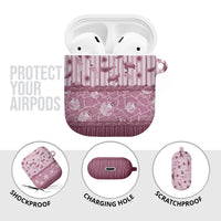 Hawaii Christmas In July AirPods Case Dusty Pink Mele Kalikimaka Sea Animals DT05 - Polynesian Pride