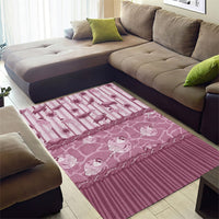 Hawaii Christmas In July Area Rug Dusty Pink Mele Kalikimaka Sea Animals DT05 - Polynesian Pride