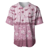 Hawaii Christmas In July Baseball Jersey Dusty Pink Mele Kalikimaka Sea Animals DT05 Pink - Polynesian Pride