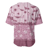 Hawaii Christmas In July Baseball Jersey Dusty Pink Mele Kalikimaka Sea Animals DT05 - Polynesian Pride