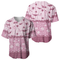 Hawaii Christmas In July Baseball Jersey Dusty Pink Mele Kalikimaka Sea Animals DT05 - Polynesian Pride