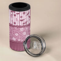 Hawaii Christmas In July 4 in 1 Can Cooler Tumbler Dusty Pink Mele Kalikimaka Sea Animals