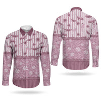 Hawaii Christmas In July Couples Matching Long Sleeve Bodycon Dress and Long Sleeve Button Shirt Dusty Pink Mele Kalikimaka Sea Animals DT05 - Polynesian Pride