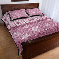 Hawaii Christmas In July Quilt Bed Set Dusty Pink Mele Kalikimaka Sea Animals DT05 - Polynesian Pride