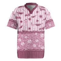 Hawaii Christmas In July Rugby Jersey Dusty Pink Mele Kalikimaka Sea Animals DT05 Pink - Polynesian Pride