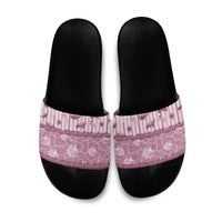 Hawaii Christmas In July Slide Sandals Dusty Pink Mele Kalikimaka Sea Animals DT05 Pink - Polynesian Pride