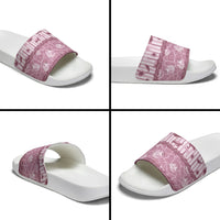 Hawaii Christmas In July Slide Sandals Dusty Pink Mele Kalikimaka Sea Animals DT05 - Polynesian Pride
