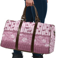 Hawaii Christmas In July Travel Bag Dusty Pink Mele Kalikimaka Sea Animals