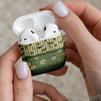 Hawaii Christmas In July AirPods Case Olive Green Mele Kalikimaka Sea Animals DT05 - Polynesian Pride